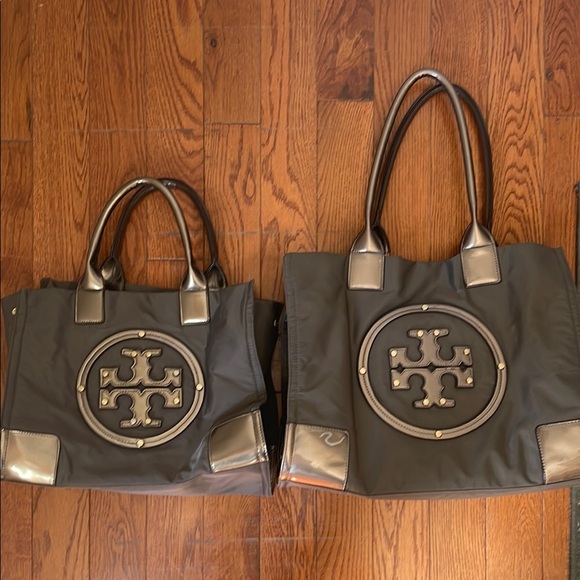 Tory Burch Ella Tote Bag with Metallic Accents - Picture 11 of 14